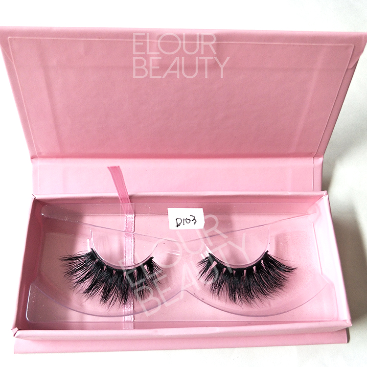 Wholesale private label mink 3d volume lashes China ED70